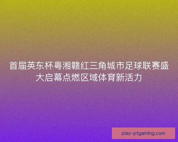 首届英东杯粤湘赣红三角城市足球联赛盛大启幕点燃区域体育新活力